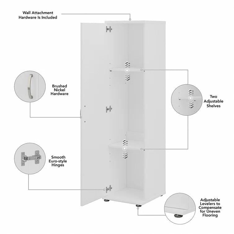 Laundry Storage Freestanding Linen Cabinet