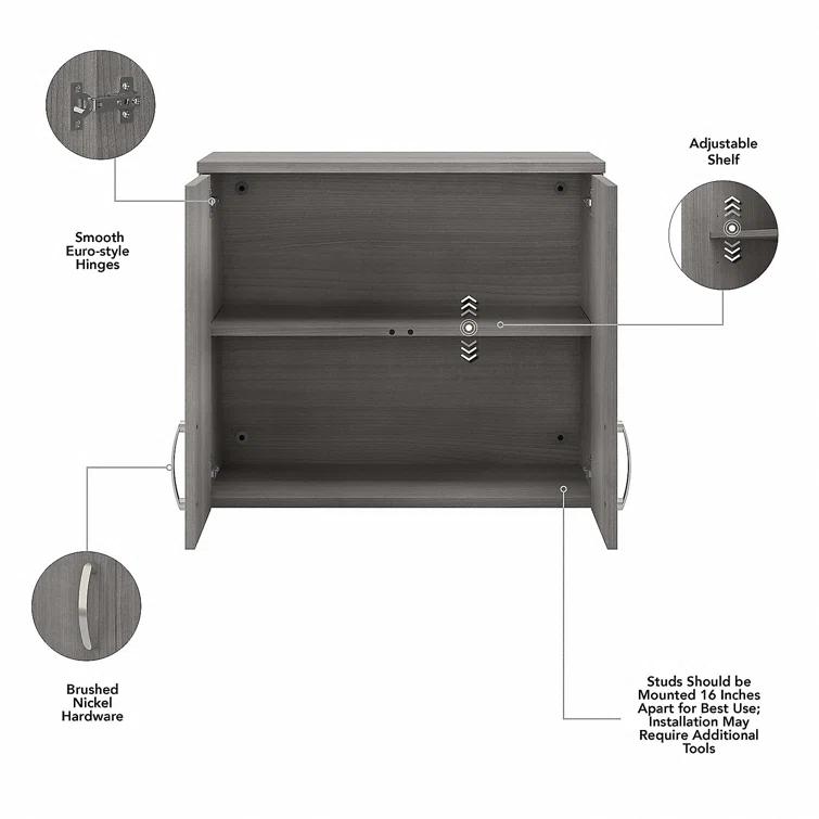 Universal Storage 28.5'' Wide 2 - Shelf Storage Cabinet