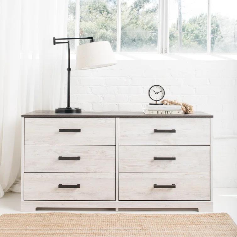 Loon Peak® Keicha Two Toned 6 Drawer Dresser