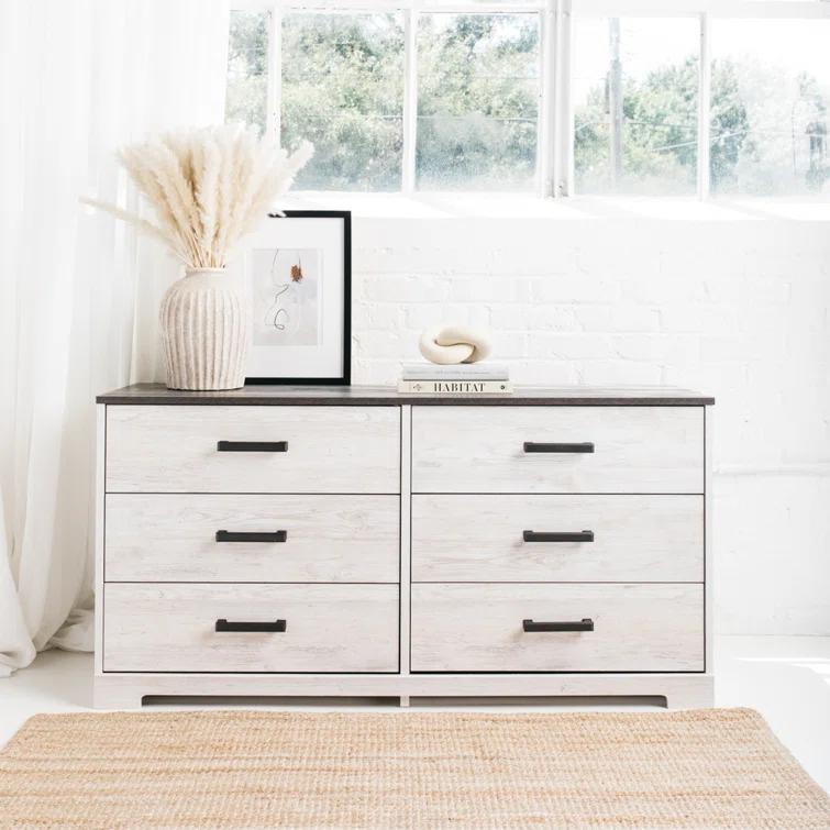 Loon Peak® Keicha Two Toned 6 Drawer Dresser