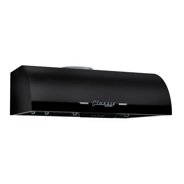 Classic Retro 24" 500 CFM Ducted Under Cabinet Range Hood with Stainless Steel Baffles and Light