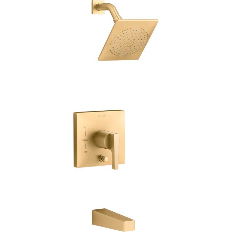 Honesty Rite-Temp Bath and Shower Trim with 1.75 Gpm Showerhead and Lever Handle