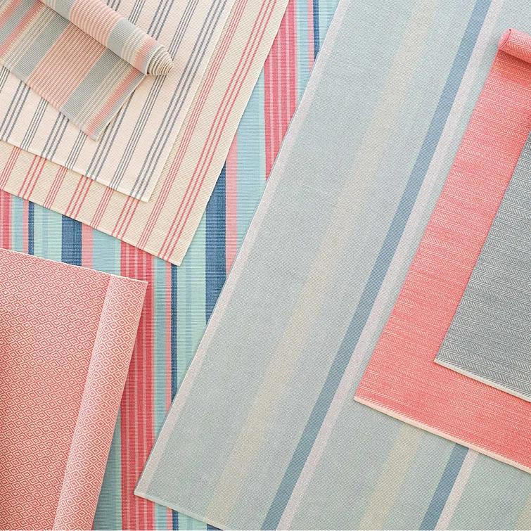 Shore Stripe Handwoven Cotton Rug