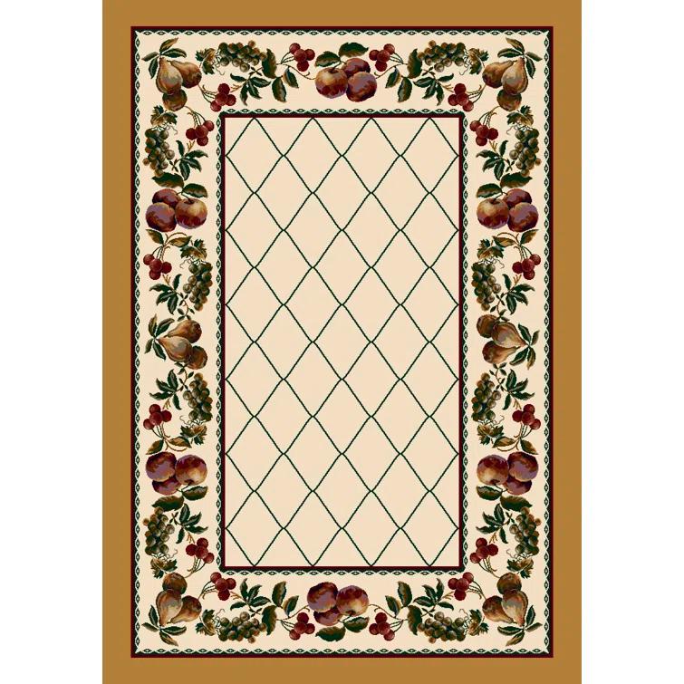 Fruit Medley Opal Topaz Lattice Area Rug
