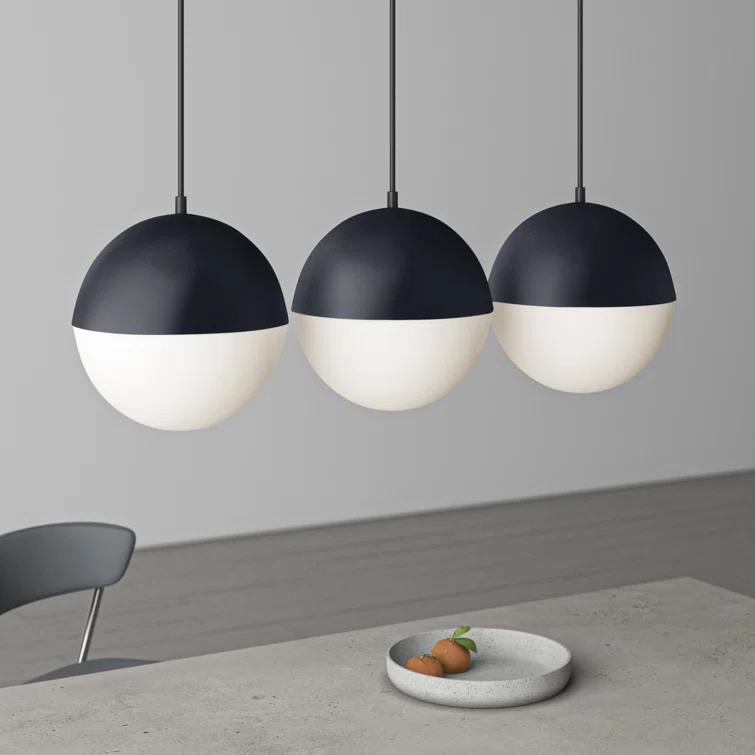 Hastings 3 Light Glass Dimmable Pendant