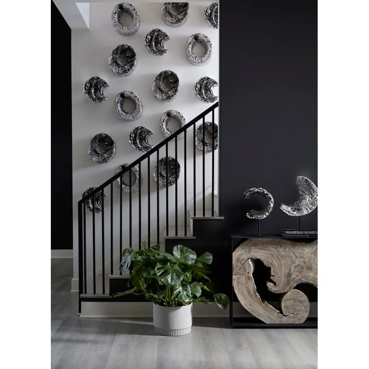 Cast Eroded Circle on Stand