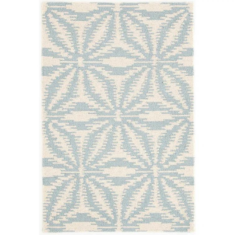 Aster Sky Hand Micro Hooked Wool Rug