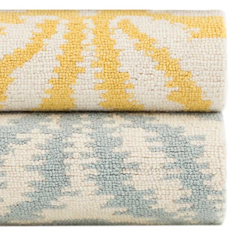 Aster Sky Hand Micro Hooked Wool Rug