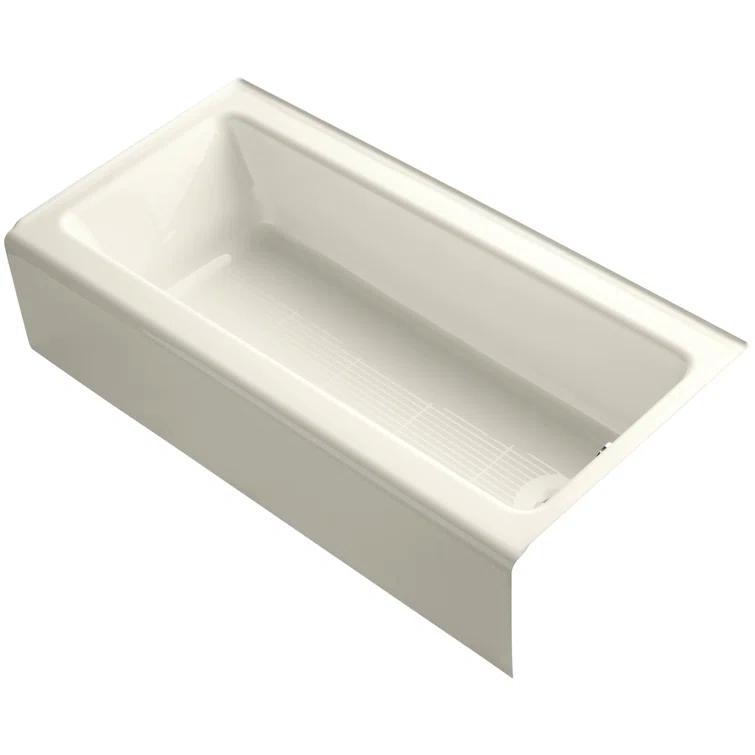Bellwether® 60" x 30.25" Alcove Soaking Cast Iron Bathtub