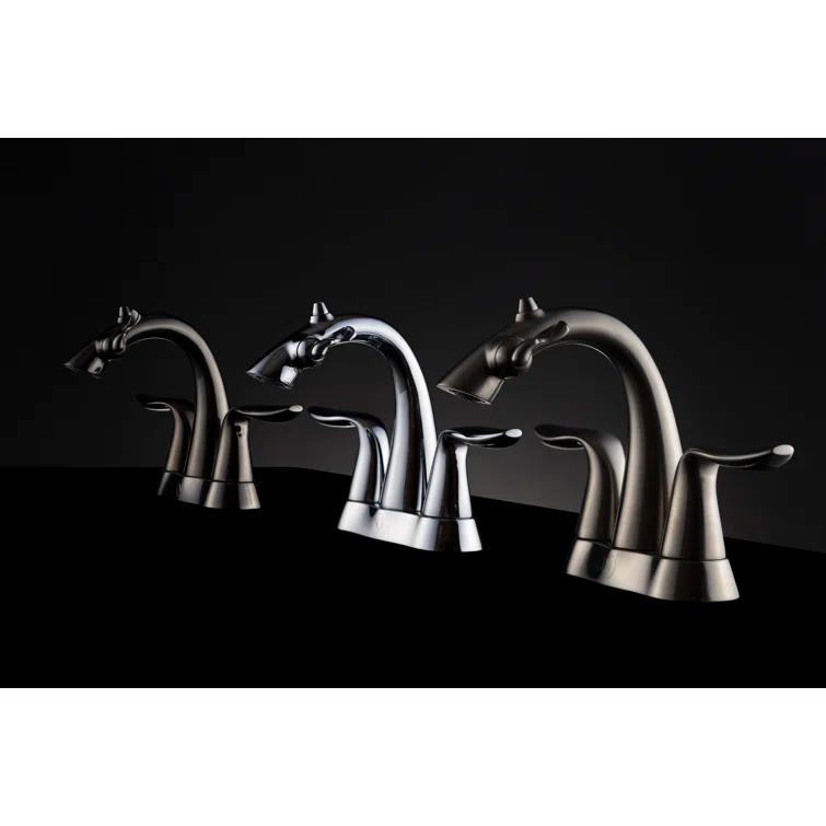 Da Vinci Widespread Bathroom Fountain Faucet with Drain Assembly