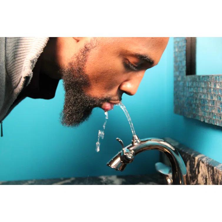 Da Vinci Widespread Bathroom Fountain Faucet with Drain Assembly