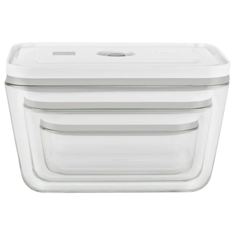 ZWILLING J.A. Henckels ZWILLING Fresh & Save 3-Piece Glass Food Storage Container, Meal Prep Container- Assorted Sizes