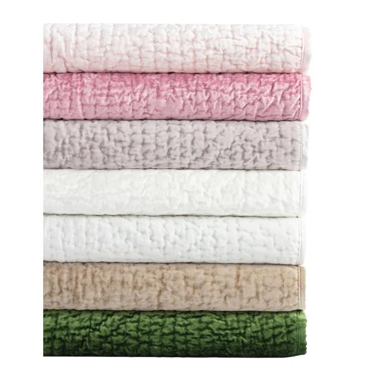 Pine Cone Hill Parisienne Velvet Evergreen Quilted Sham