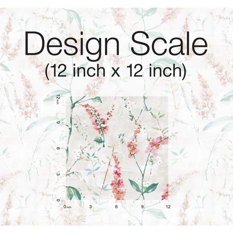 FLORAL SPRIG Peel & Stick Floral Roll