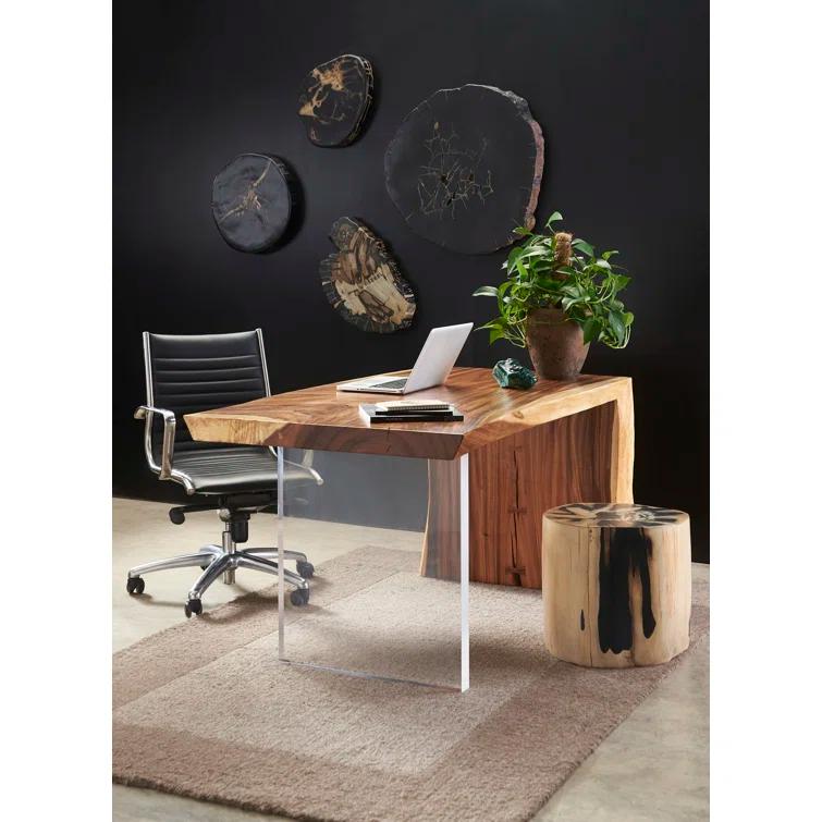 Waterfall Solid Wood Desk