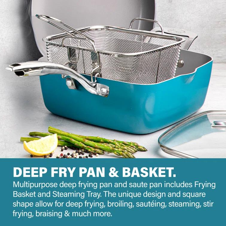 Gotham Steel 20 Piece Nonstick Cookware and Bakeware Set, Stay Cool Handles, Oven & Dishwasher Safe