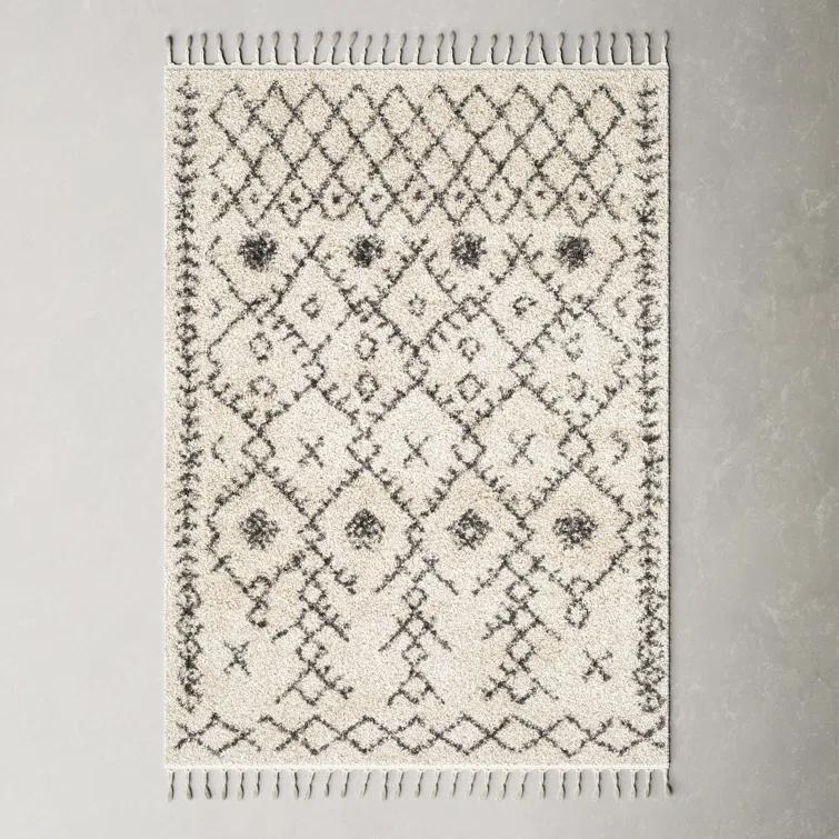Mossy Charcoal/Beige Rug