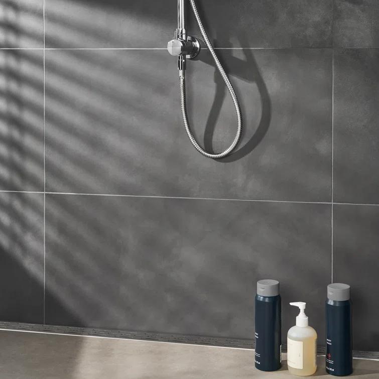 Bond Tile Ryx 15.74 in. x 31.49 in. Matte Porcelain Concrete Look Floor and Wall Tile (13.77 Sq. Ft. / Case)