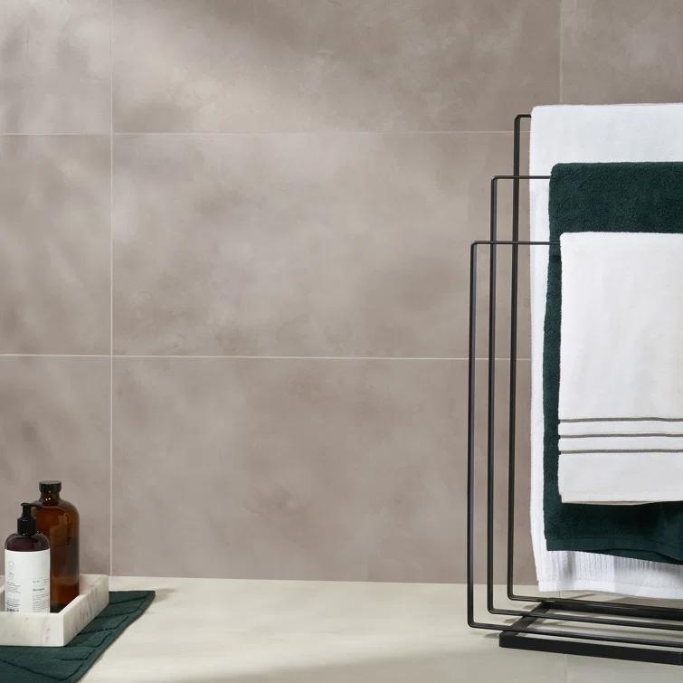 Ryx 15.74 in. x 31.49 in. Matte Porcelain Concrete Look Floor and Wall Tile (13.77 Sq. Ft. / Case)