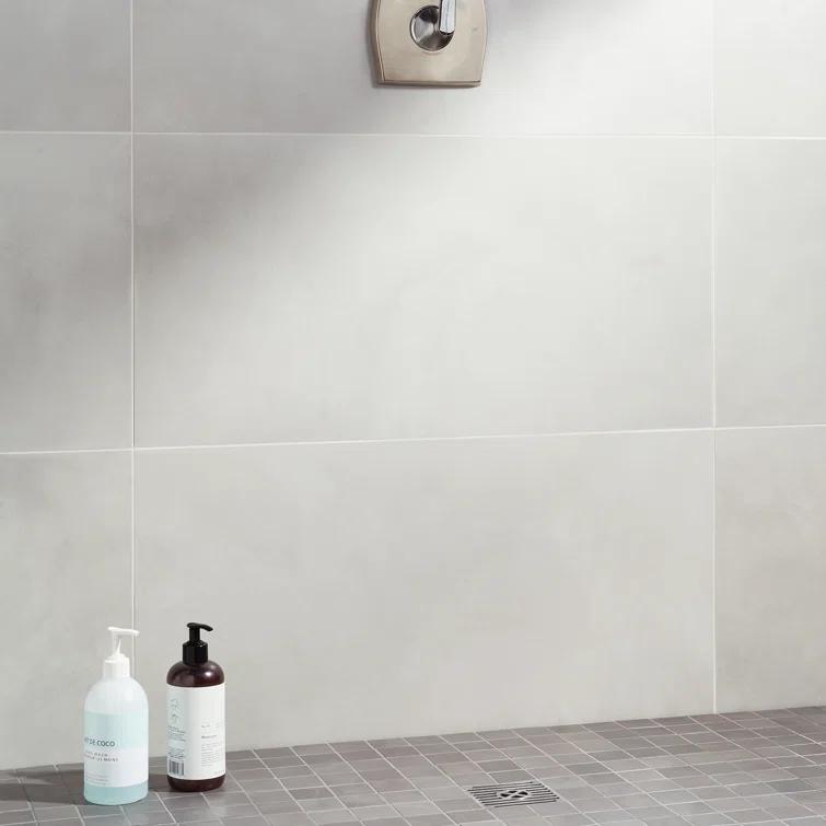 Bond Tile Ryx 15.74 in. x 31.49 in. Matte Porcelain Concrete Look Floor and Wall Tile (13.77 Sq. Ft. / Case)