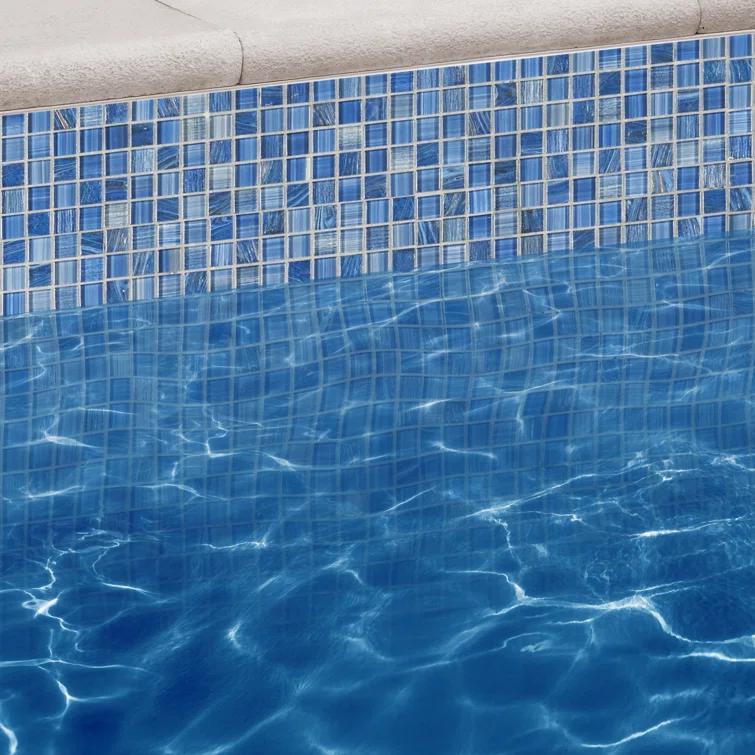 Jayla 11.81 in. x 11.81 in. Polished Glass Floor and Wall Mosaic Tile