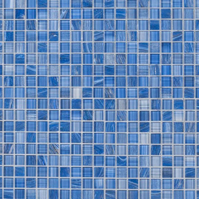 Jayla 11.81 in. x 11.81 in. Polished Glass Floor and Wall Mosaic Tile