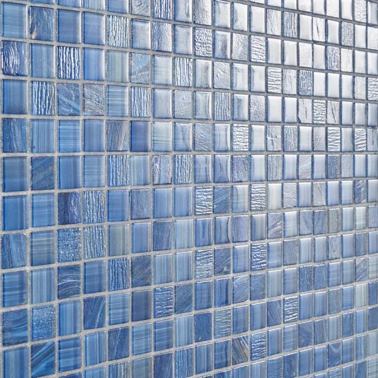 Jayla 11.81 in. x 11.81 in. Polished Glass Floor and Wall Mosaic Tile