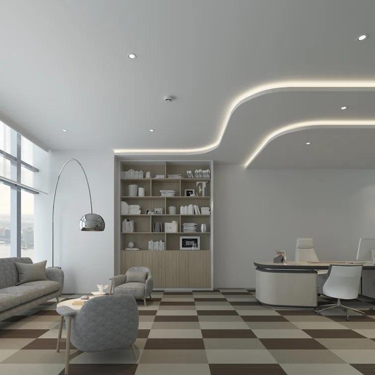 GlueCore Fab 28mil x 12" W x 24" L Adhesive Vinyl Tile Flooring
