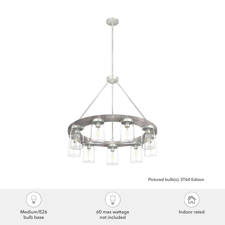 Devon Park 9 - Light Candle Style Chandelier