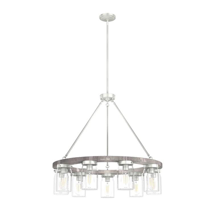 Devon Park 9 - Light Candle Style Chandelier