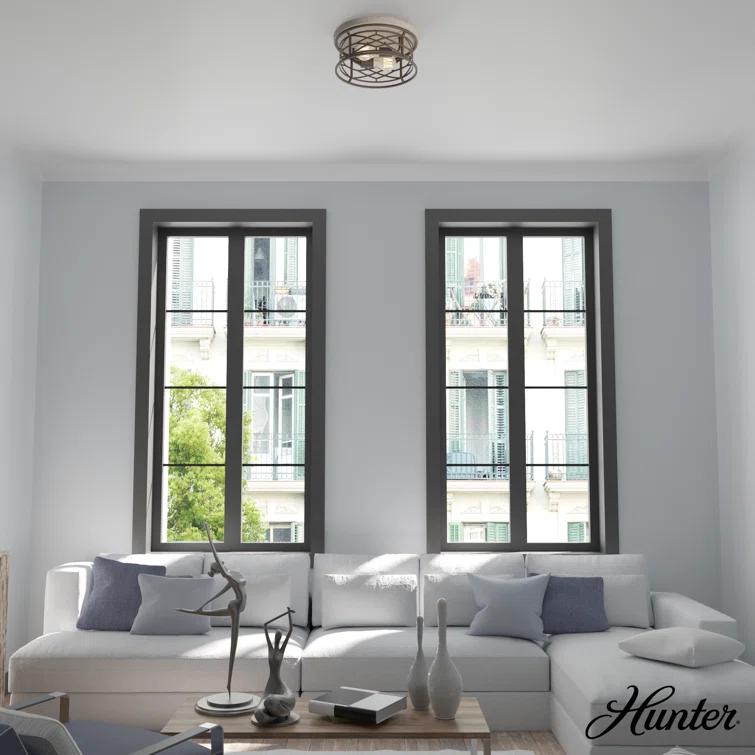 Langwood 2 - Light 13.25'' Unique/Statement Circle Flush Mount