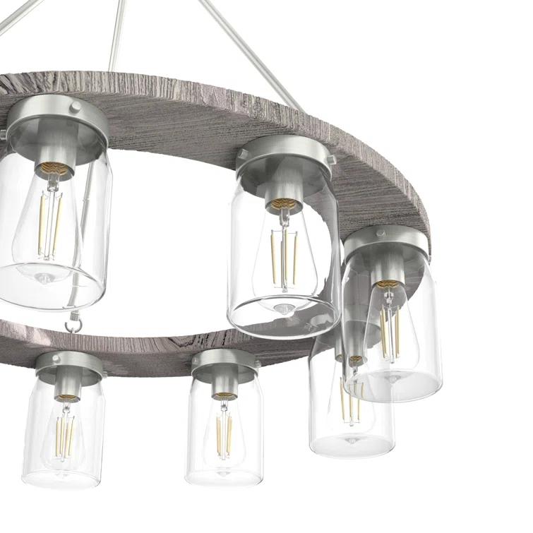Devon Park 9 - Light Candle Style Chandelier