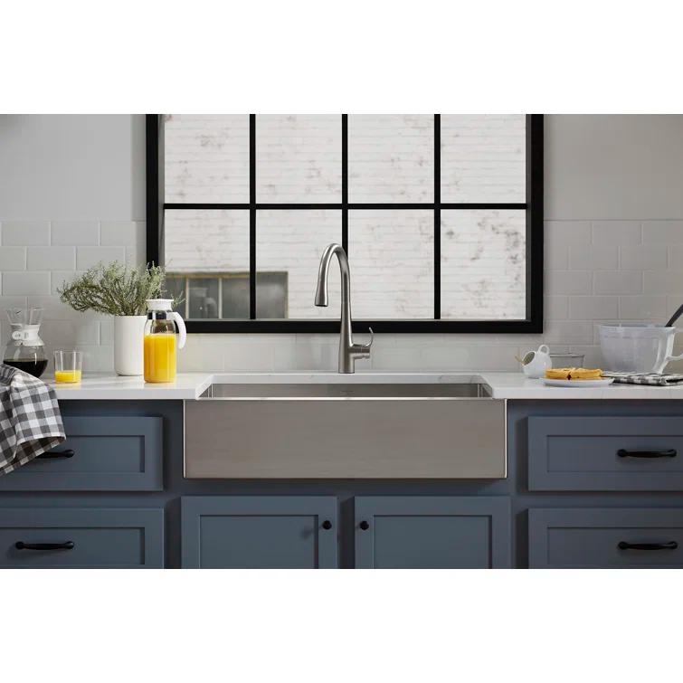 Simplice Touchless Pull-Down Kitchen Sink Faucet with Three-Function Sprayhead