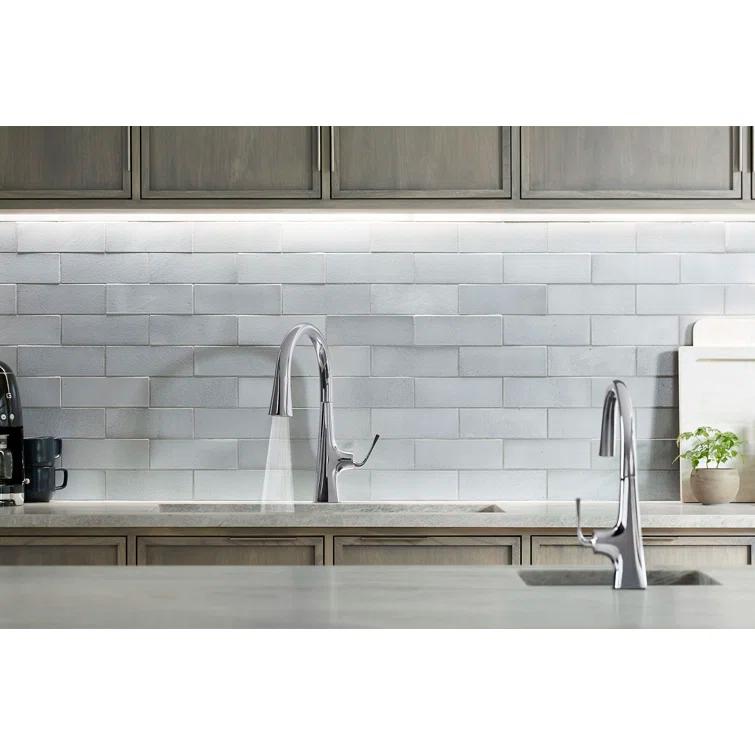 Graze Pull-Down Single Handle Kitchen Faucet With Three-Function Sprayhead With Accessories