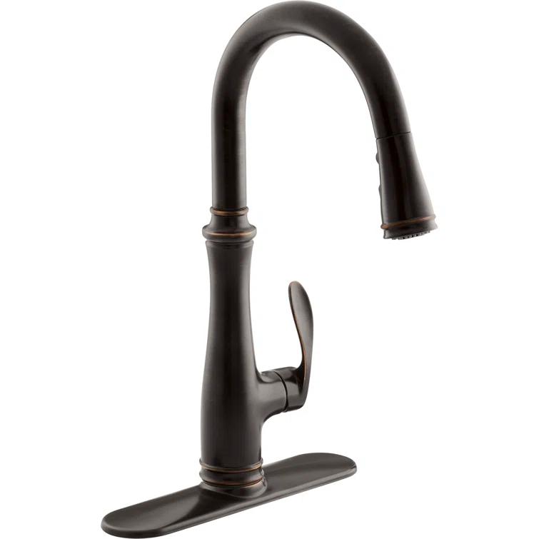 Bellera™ Pull Down Single Handle Kitchen Faucet with Handle and Supply Lines