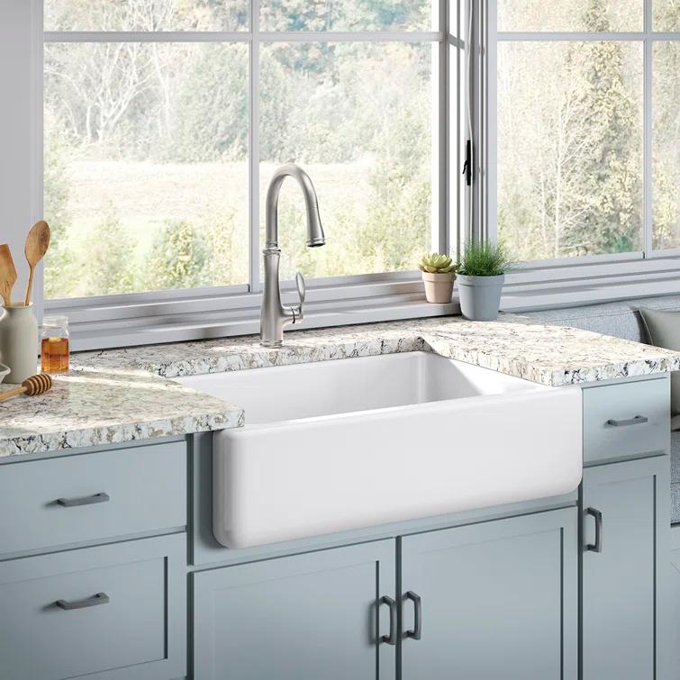 Bellera™ Pull Down Single Handle Kitchen Faucet with Handle and Supply Lines