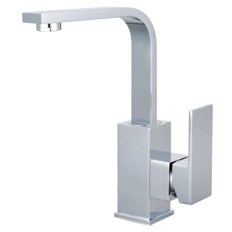 Kingston Brass Claremont Single-Handle 1-Hole Deck Mount Bathroom Faucet with Push Pop-Up