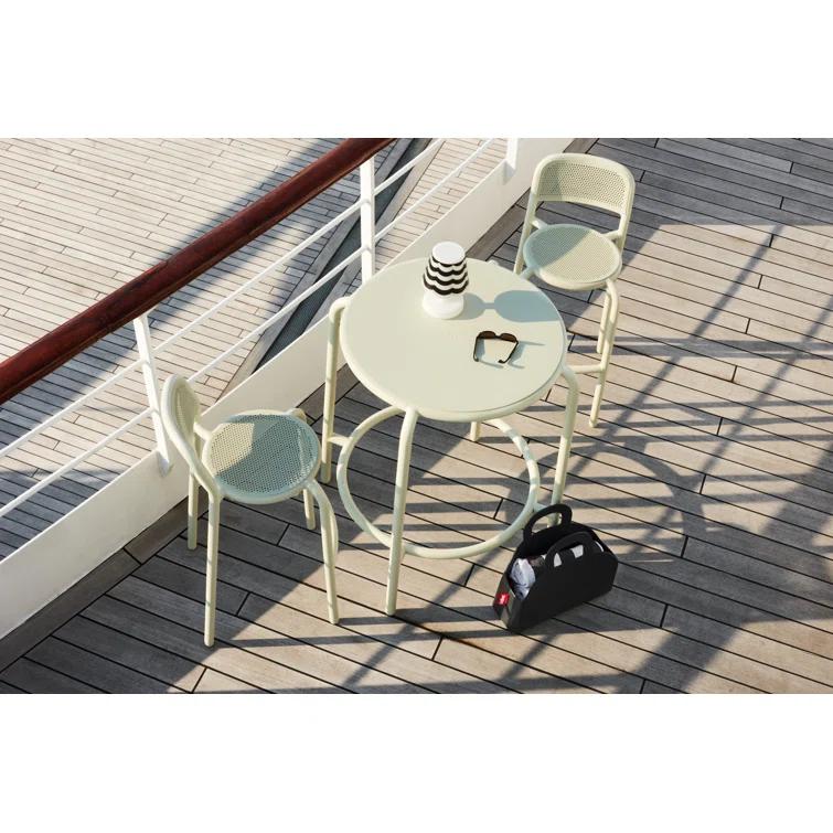 Anthracite Powder Coated Aluminum Outdoor Bar Stool