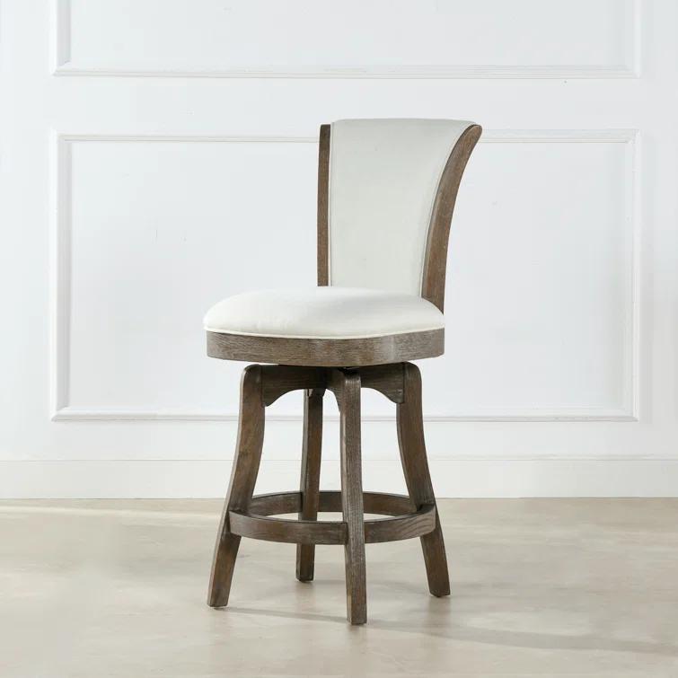 Brainly 27 inches Armless Swivel Counter Height Bar Stool