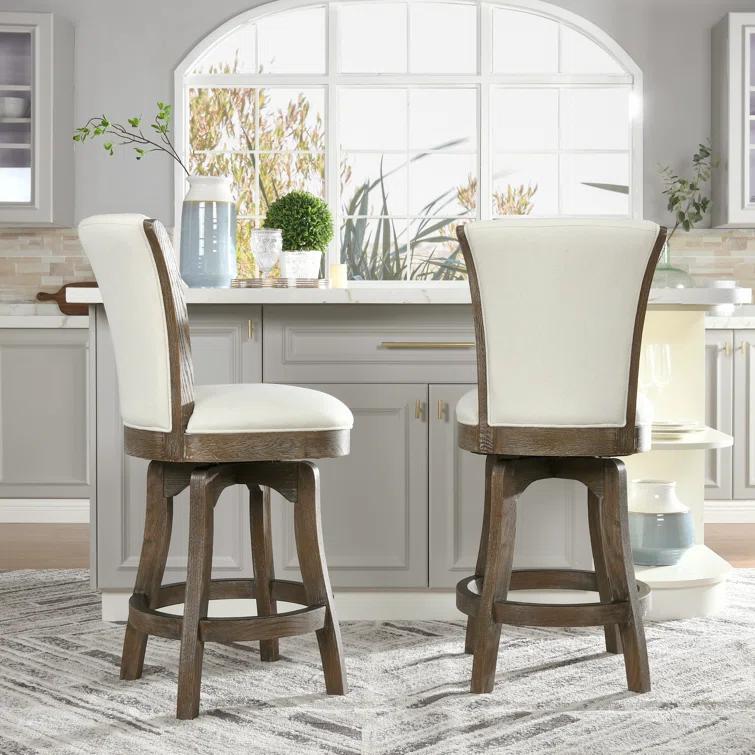 Brainly 27 inches Armless Swivel Counter Height Bar Stool
