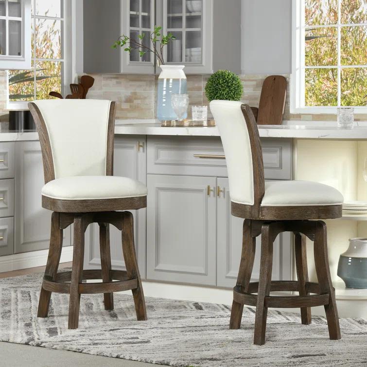 Brainly 27 inches Armless Swivel Counter Height Bar Stool