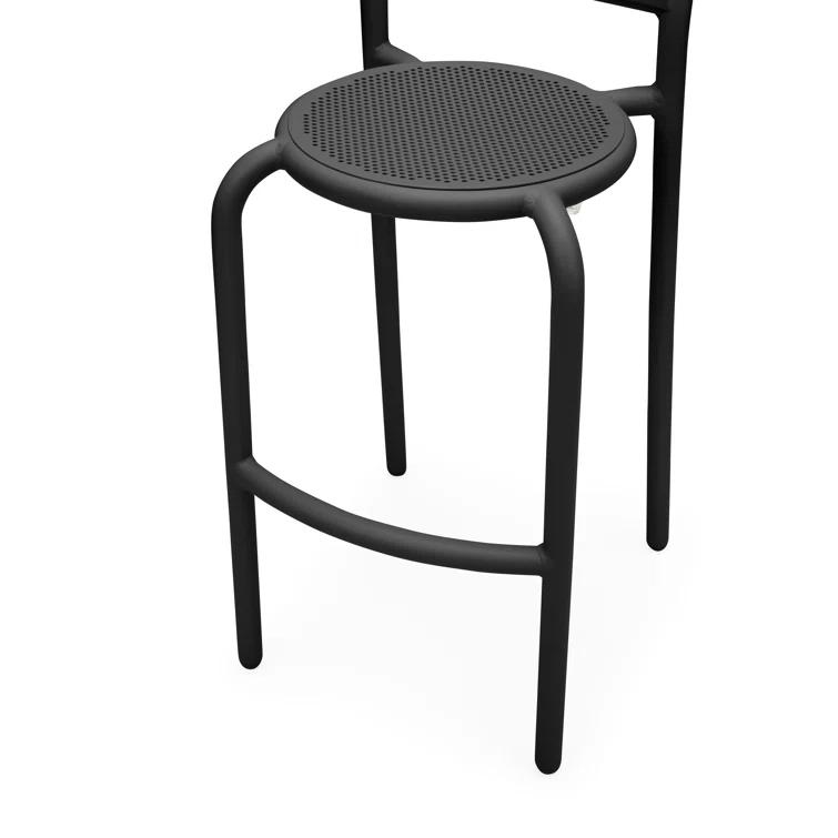 Anthracite Powder Coated Aluminum Outdoor Bar Stool