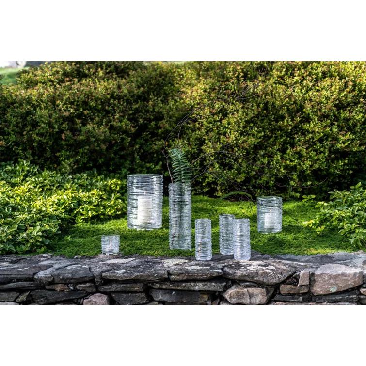 Small Clear Glass Hurricane Candle Holder