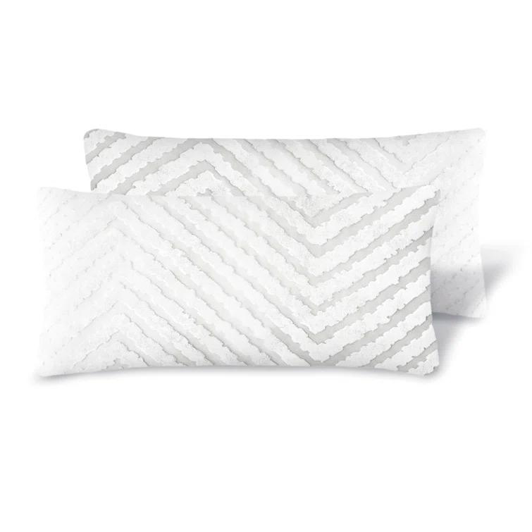 Kevin O'Brien Studio Chevron Velvet Reversible Throw Pillow