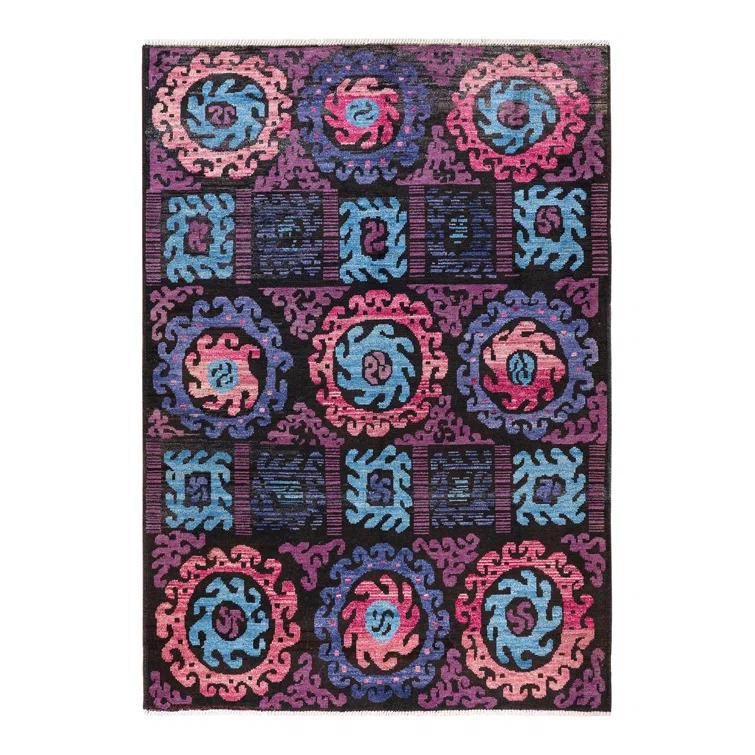 Vernabelle One-of-a-Kind 6' 5" X 9' 1" Hand Knotted Area Rug