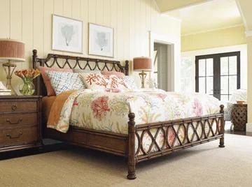 Tommy Bahama Home Bali Hai Island Breeze Rattan Headboard