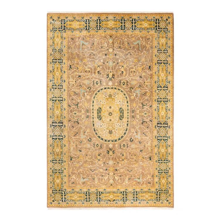 Isabelline One-of-a-Kind 6' 0" X 9' 5" 2000s Wool Area Rug in Brown