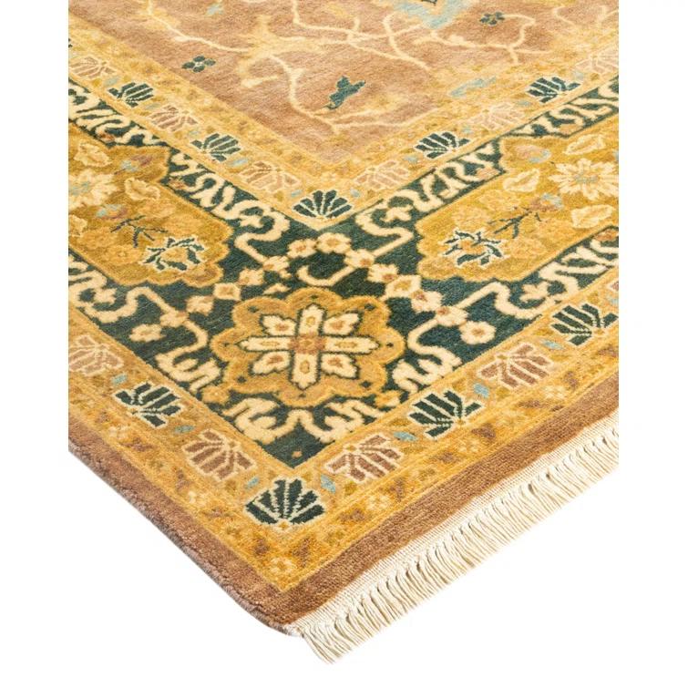 Isabelline One-of-a-Kind 6' 0" X 9' 5" 2000s Wool Area Rug in Brown