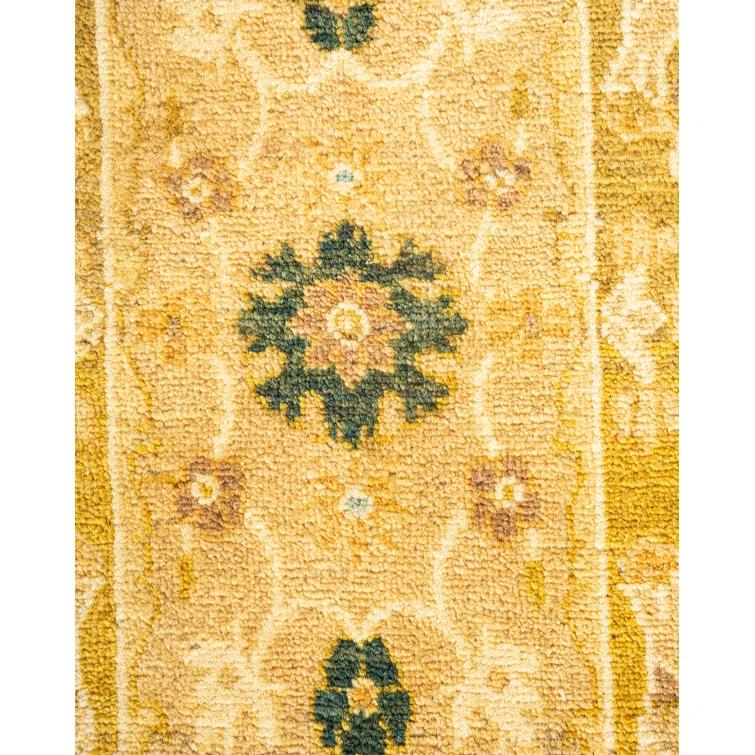 Isabelline One-of-a-Kind 6' 0" X 9' 5" 2000s Wool Area Rug in Brown