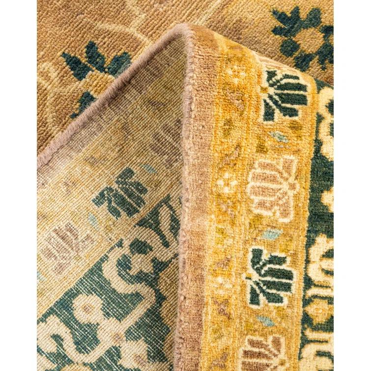 Isabelline One-of-a-Kind 6' 0" X 9' 5" 2000s Wool Area Rug in Brown